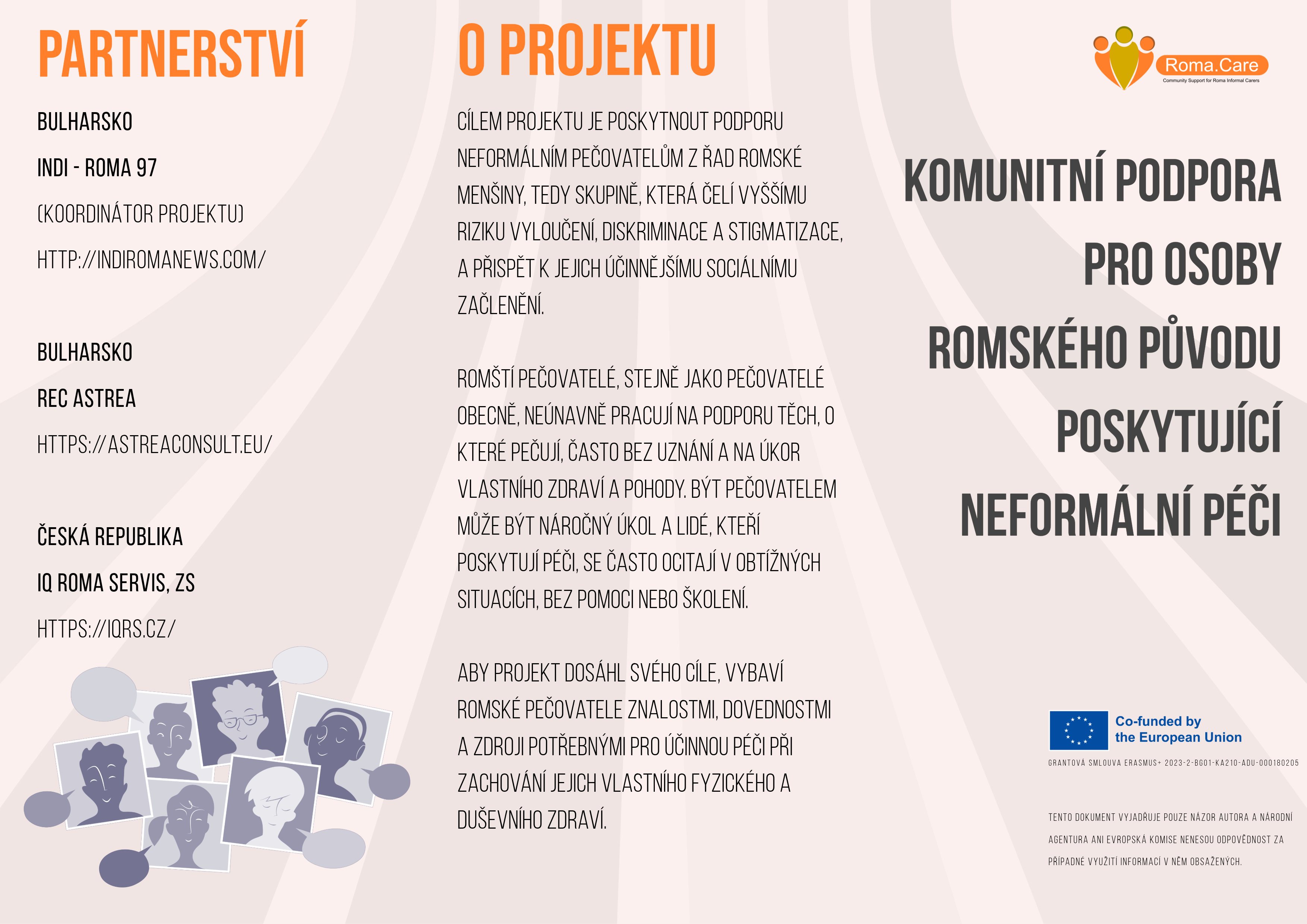 ROMA.CARE: Komunitní podpora pro osoby romského původu poskytující neformální péči