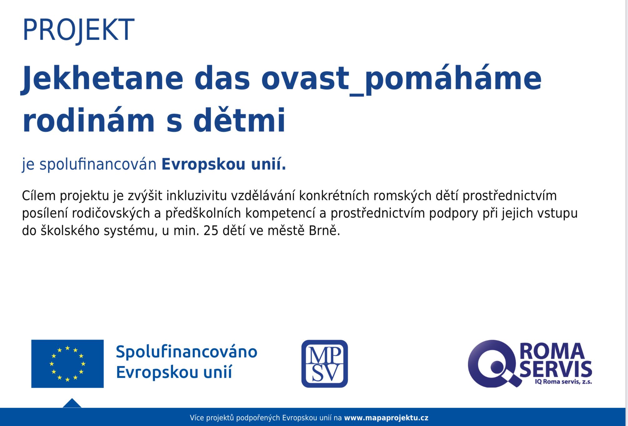 Jekhetane das ovast_pomáháme rodinám s dětmi